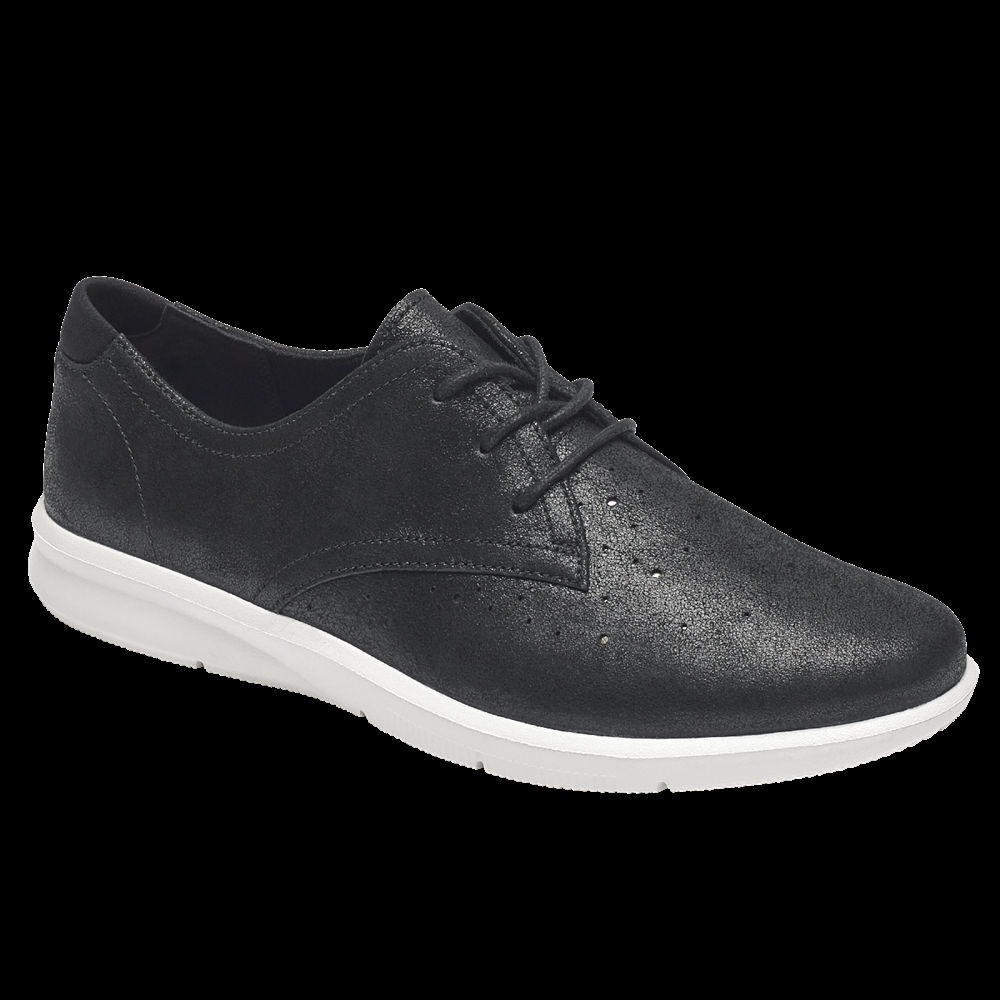 Rockport Oxfords For Womens Black - Ayva - EO9612530